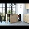 Tuhome Sicilia Kitchen Island, Two External Shelves, Double Door Cabinets, Three Shelves, Black/Light Oak BWD5580 - alternate 2
